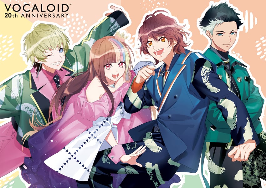 galaco, yuu, kyo, and wil (vocaloid and 1 more) drawn by fujiwara_ryo_(wsise47)