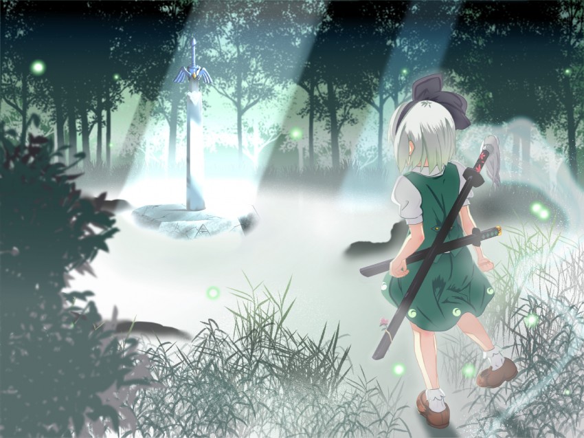 konpaku youmu (touhou and 1 more) drawn by takanashi_sora_(soramyon)