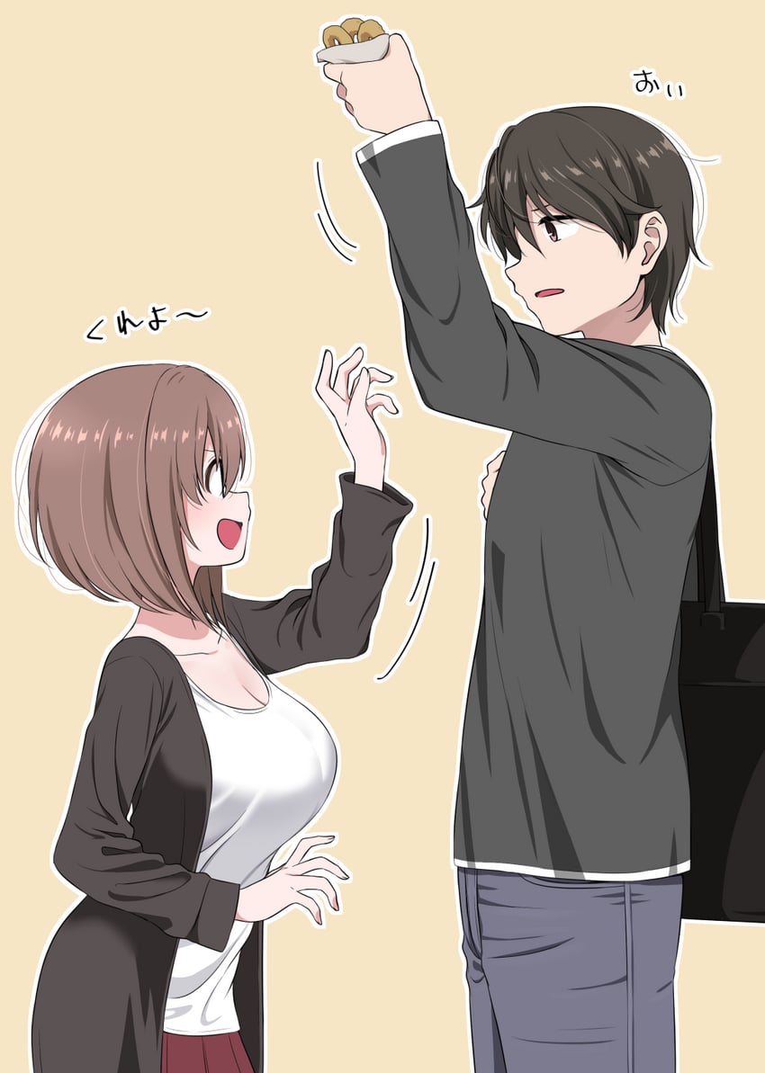 kamihira mao and sasaki yuuto (original) drawn by ikari_manatsu