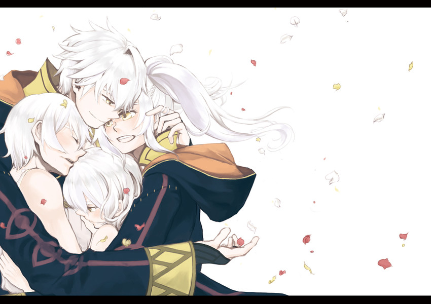 female robin, male robin, female morgan, and male morgan (fire emblem and 1 more) drawn by iria_(cbjam)