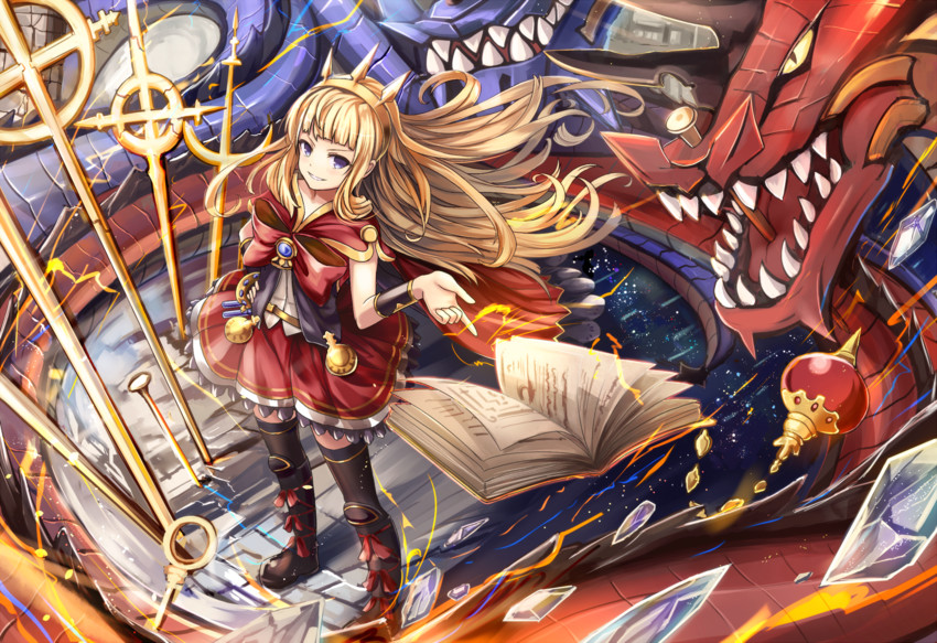 cagliostro and ouroboros (granblue fantasy) drawn by sakura_ani