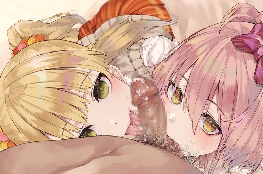 jougasaki mika and jougasaki rika (idolmaster and 1 more) drawn by suujiniku