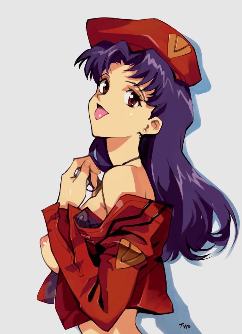 katsuragi misato (neon genesis evangelion) drawn by optionaltypo