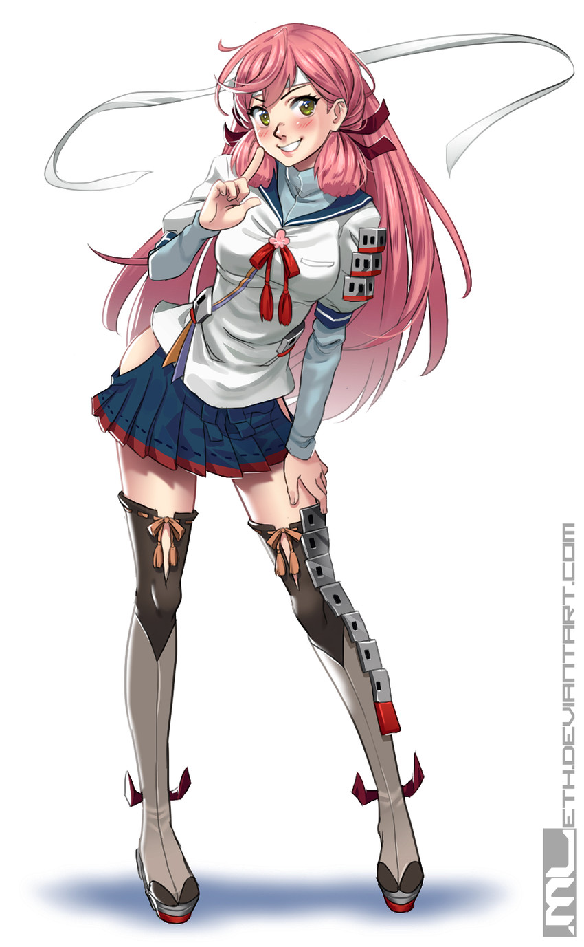 akashi and akashi kai (kantai collection) drawn by mleth