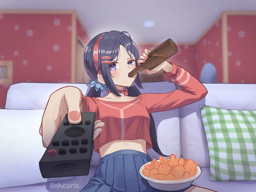 mita and crazy mita (miside) drawn by linhcoris