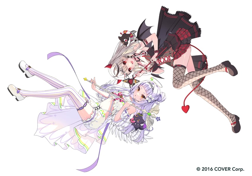 sakamata chloe, murasaki shion, shiokko, and inu (hololive and 2 more) drawn by goroo_(eneosu)