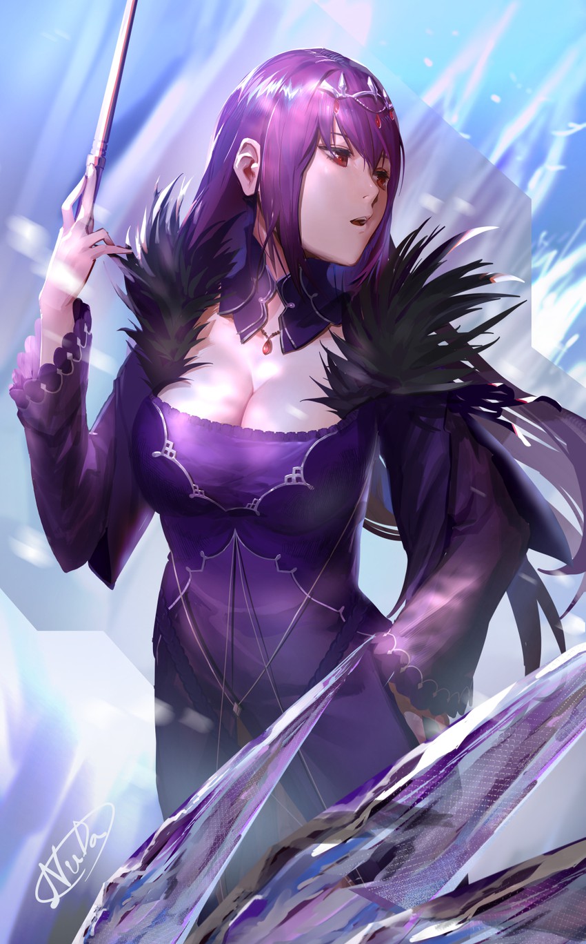 scathach and scathach skadi (fate and 1 more) drawn by nuda