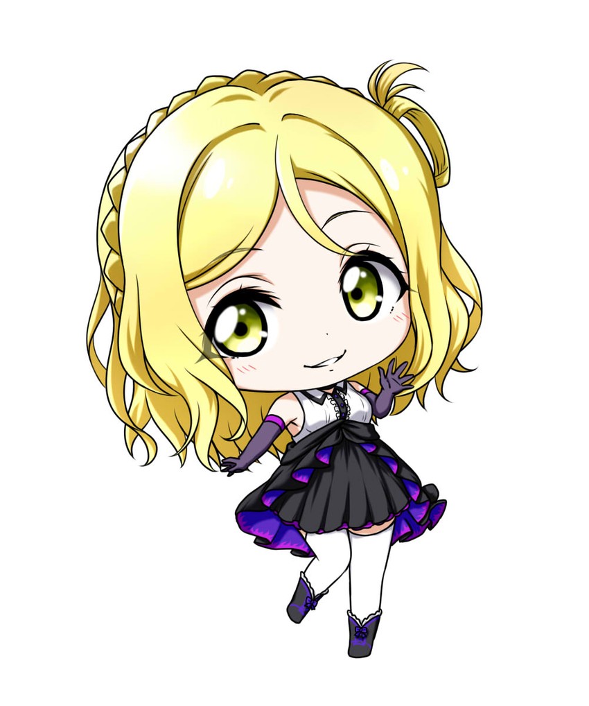 ohara mari (love live! and 1 more) drawn by kuena