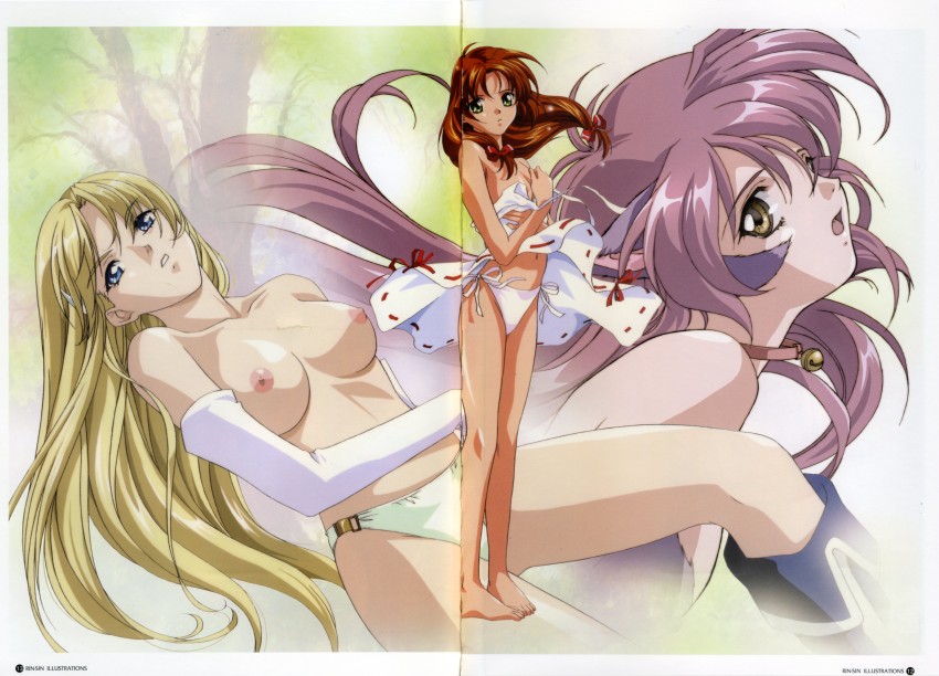 sharon, mew, and nina (words worth) drawn by rin-sin