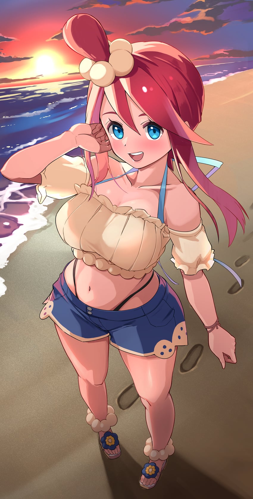 skyla (pokemon and 1 more) drawn by asaborakenoke