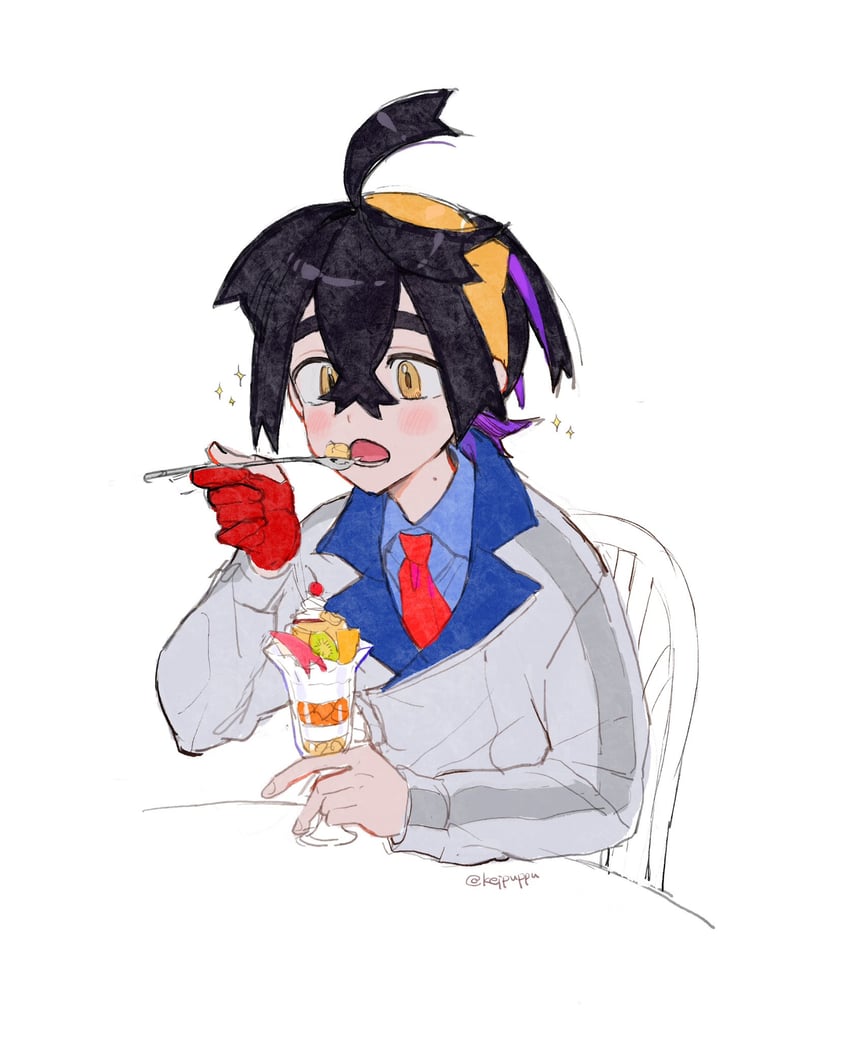 kieran (pokemon and 1 more) drawn by kaikei_kei