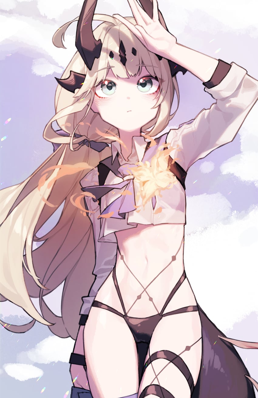 reed and reed the flame shadow (arknights) drawn by beudelb