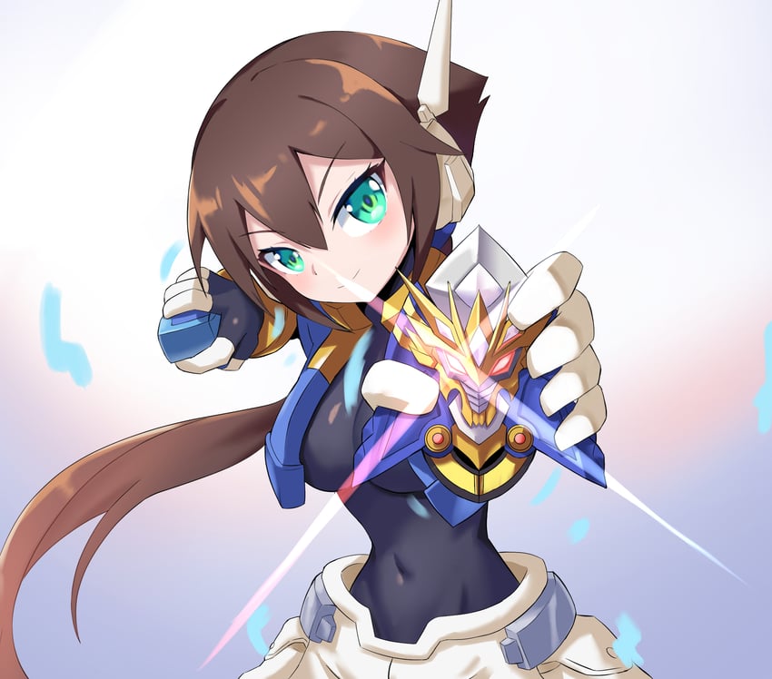 aile, model x, and gekiryuken (mega man and 3 more) drawn by zerokun135