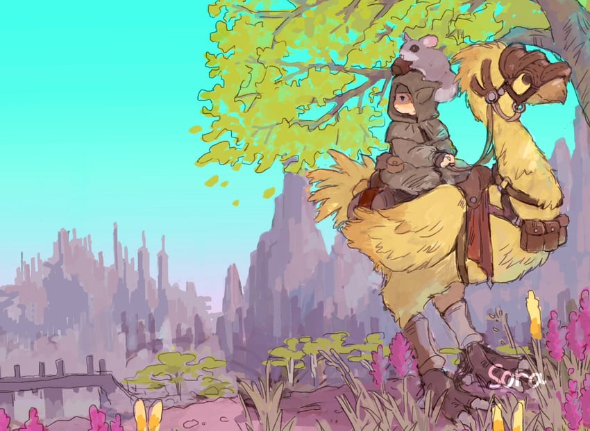 final fantasy and 1 more drawn by soraoyogusakana