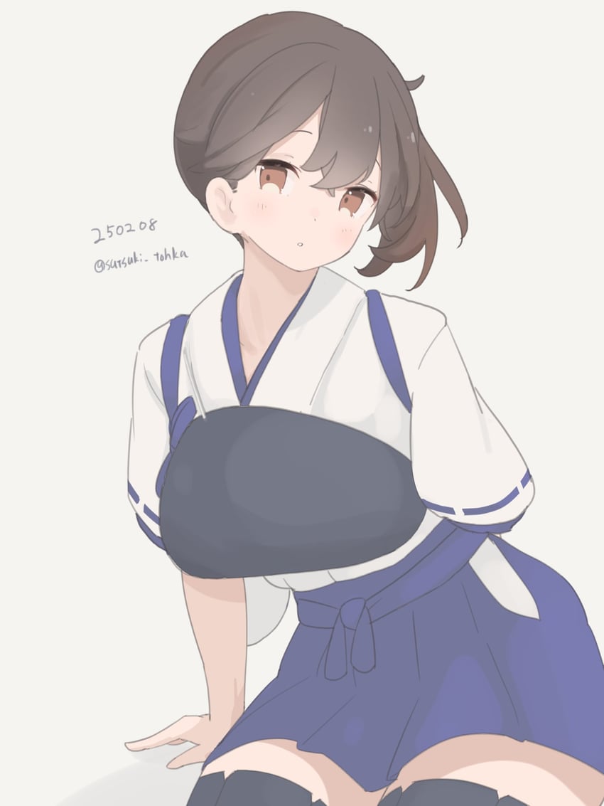 kaga and kaga kai ni (kantai collection) drawn by satsuki_tooka