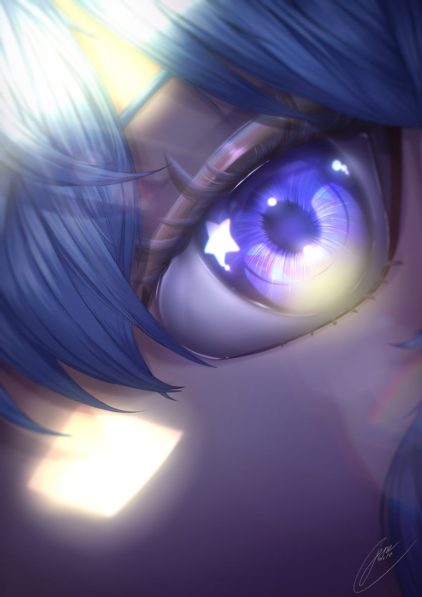 hoshimachi suisei (hololive) drawn by the_x_(jene)