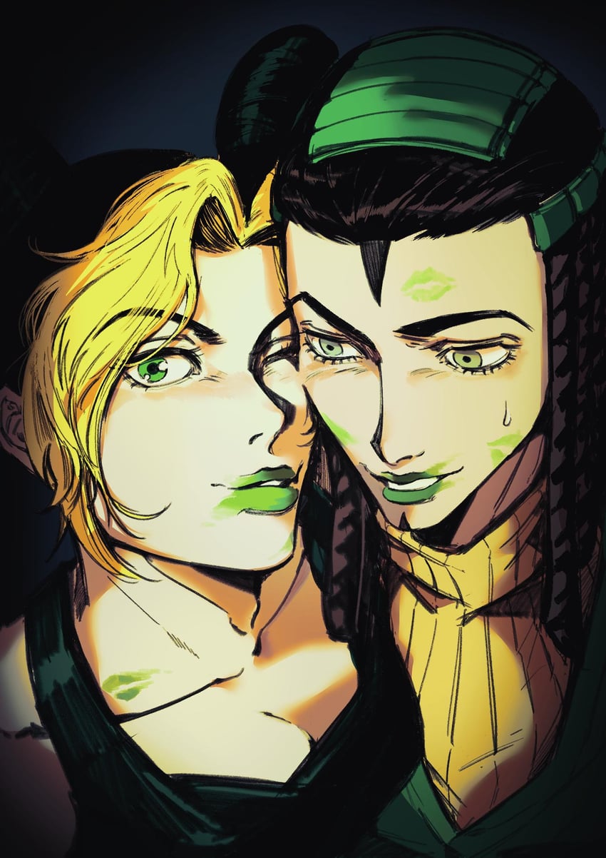 kujo jolyne and ermes costello (jojo no kimyou na bouken and 1 more) drawn by kimeohandream