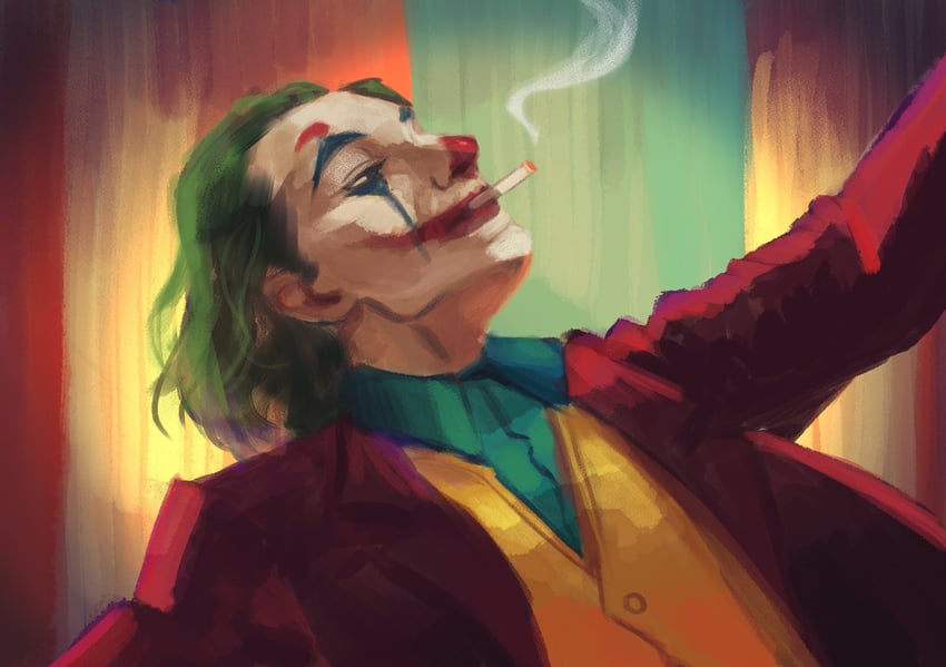 joker (dc comics and 2 more) drawn by hyakki_non