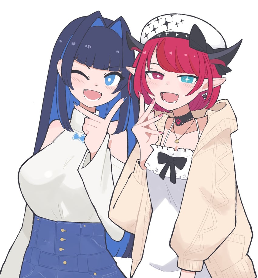 ouro kronii and irys (hololive and 1 more) drawn by oscar_get