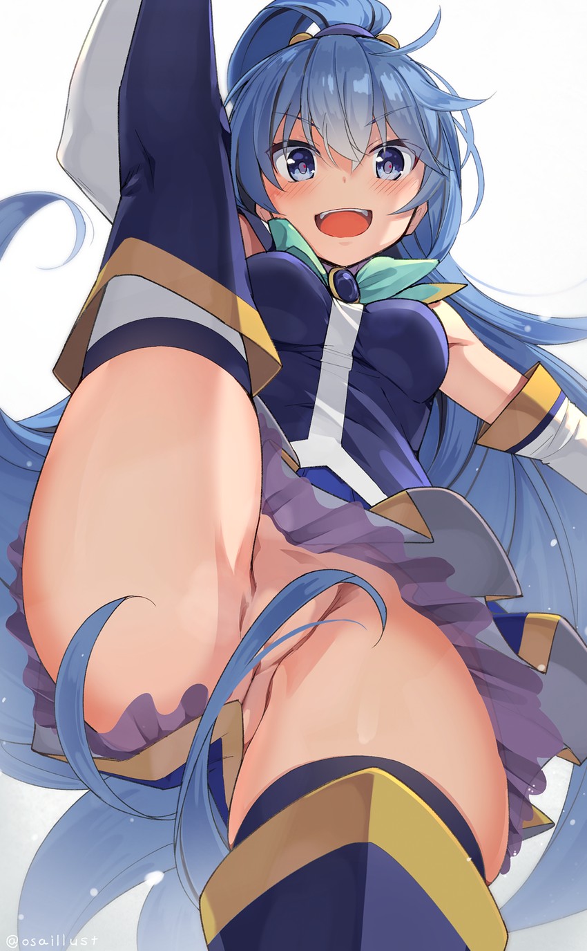 aqua (kono subarashii sekai ni shukufuku wo!) drawn by osa_(osaosa)