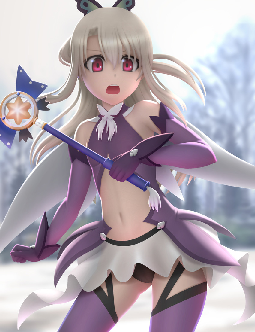 illyasviel von einzbern, magical sapphire, and prisma illya (fate and 1 more) drawn by siraha