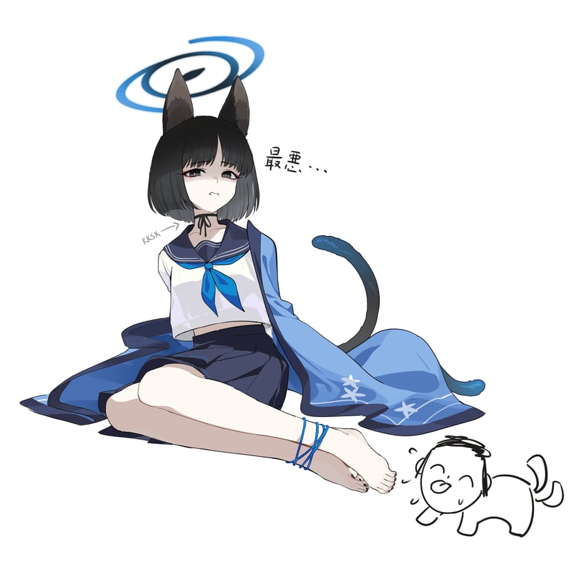 sensei, doodle sensei, and kikyou (blue archive) drawn by wucanming