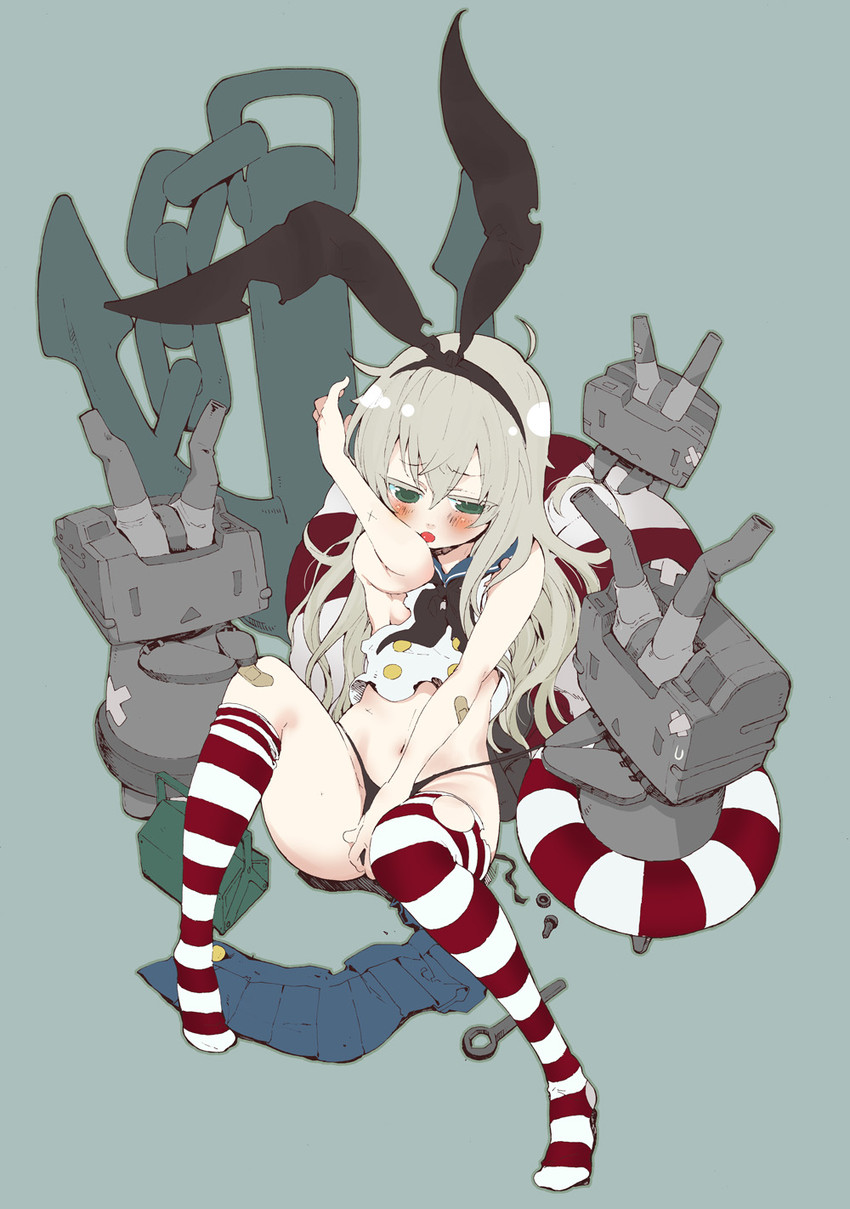 shimakaze and rensouhou-chan (kantai collection) drawn by suzuki_jirou