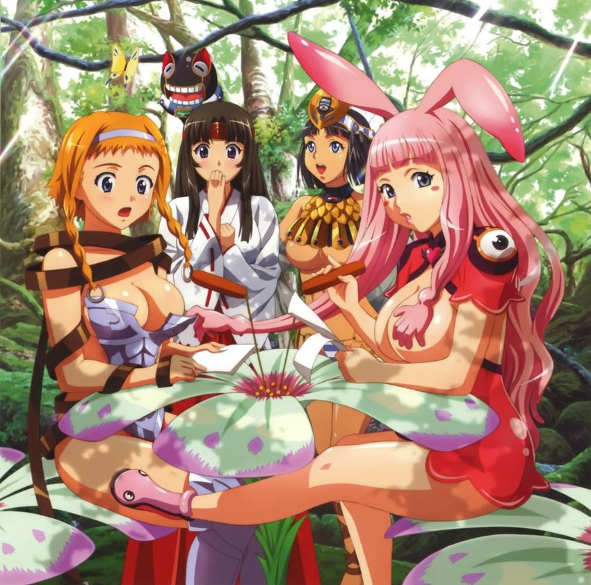 leina, menace, exiled warrior leina, tomoe, ancient princess menace, and 4 more (queen's blade)