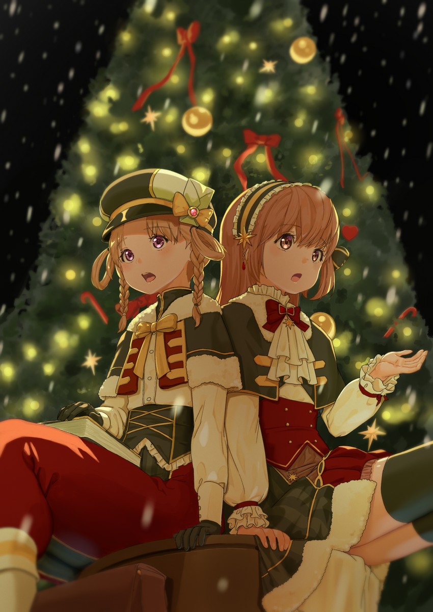 satomi touka and hiiragi nemu (mahou shoujo madoka magica and 1 more) drawn by nanakamado