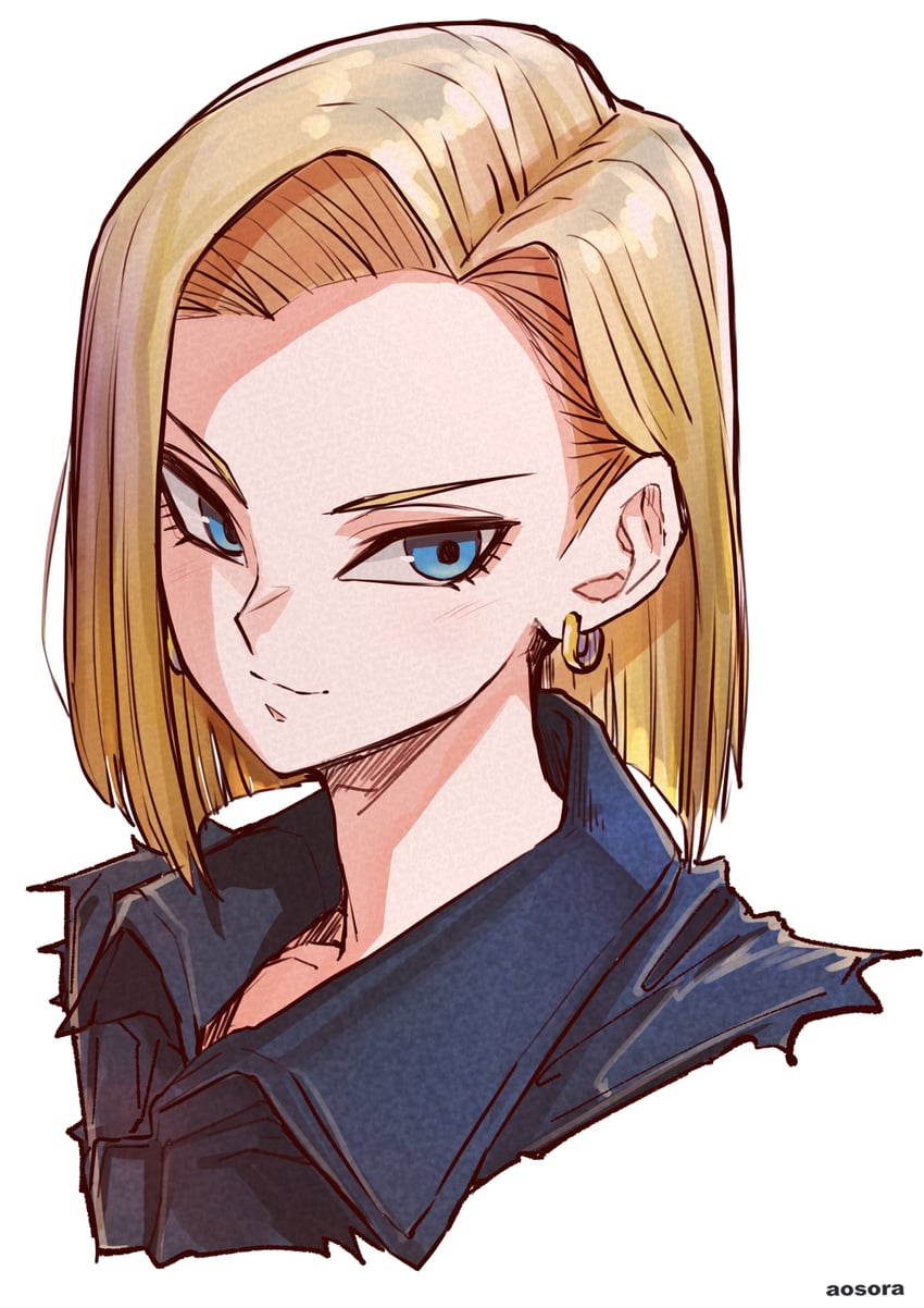 android 18 (dragon ball and 1 more) drawn by aosora2823
