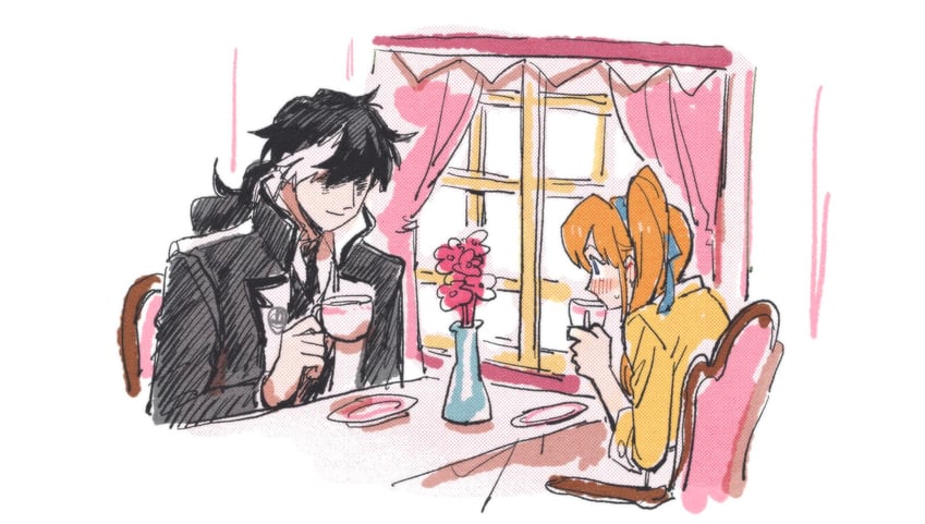 athena cykes and simon blackquill (ace attorney and 1 more) drawn by 79x_(ox79xo)