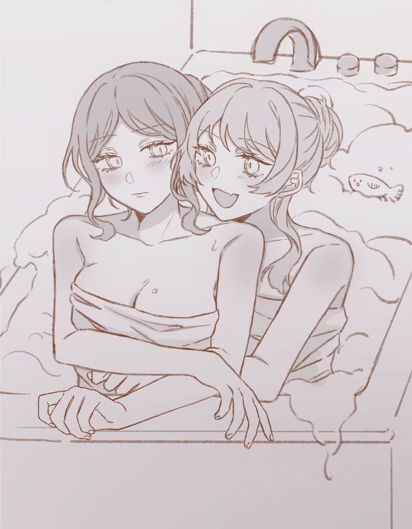 chihaya anon and nagasaki soyo (bang dream! and 1 more) drawn by yuyuyang0402