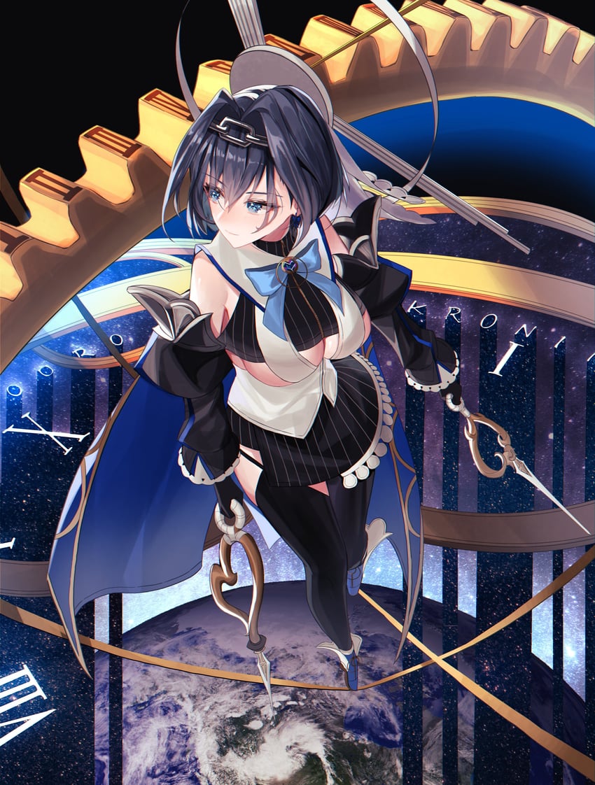 ouro kronii (hololive and 1 more) drawn by phenomenal