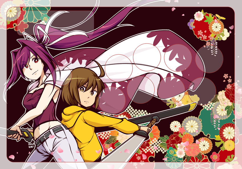 yuzuriha and linne (under night in-birth) drawn by lyn_(shunao)