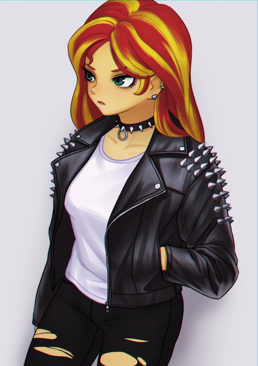 sunset shimmer (my little pony and 2 more) drawn by agavoart