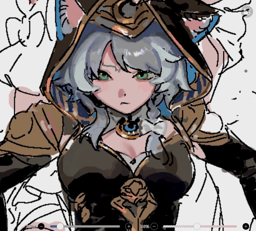 cipher (honkai and 1 more) drawn by suzuri_2449