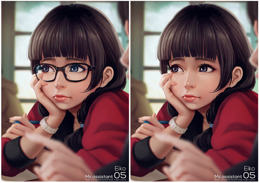 eiko (original and 1 more) drawn by magion02