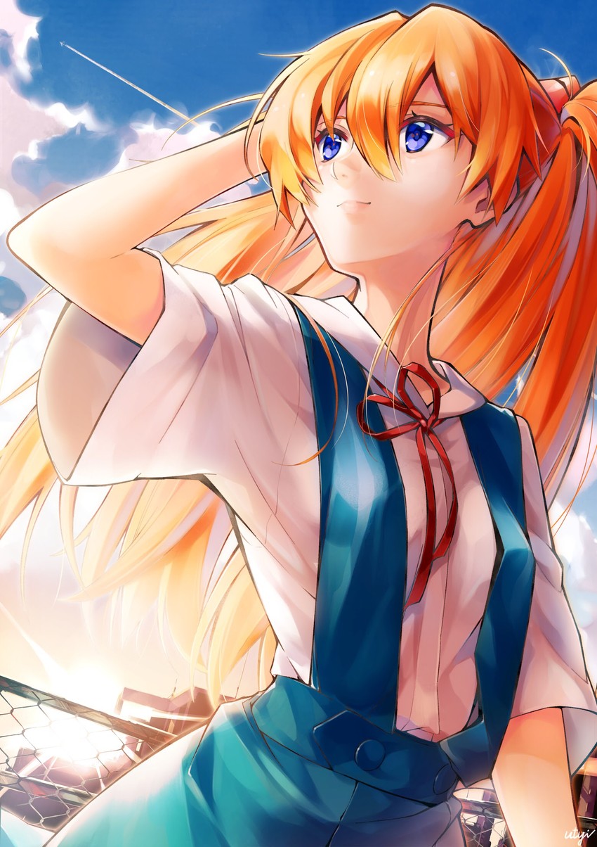 souryuu asuka langley (neon genesis evangelion) drawn by utayoi_(umakatare)