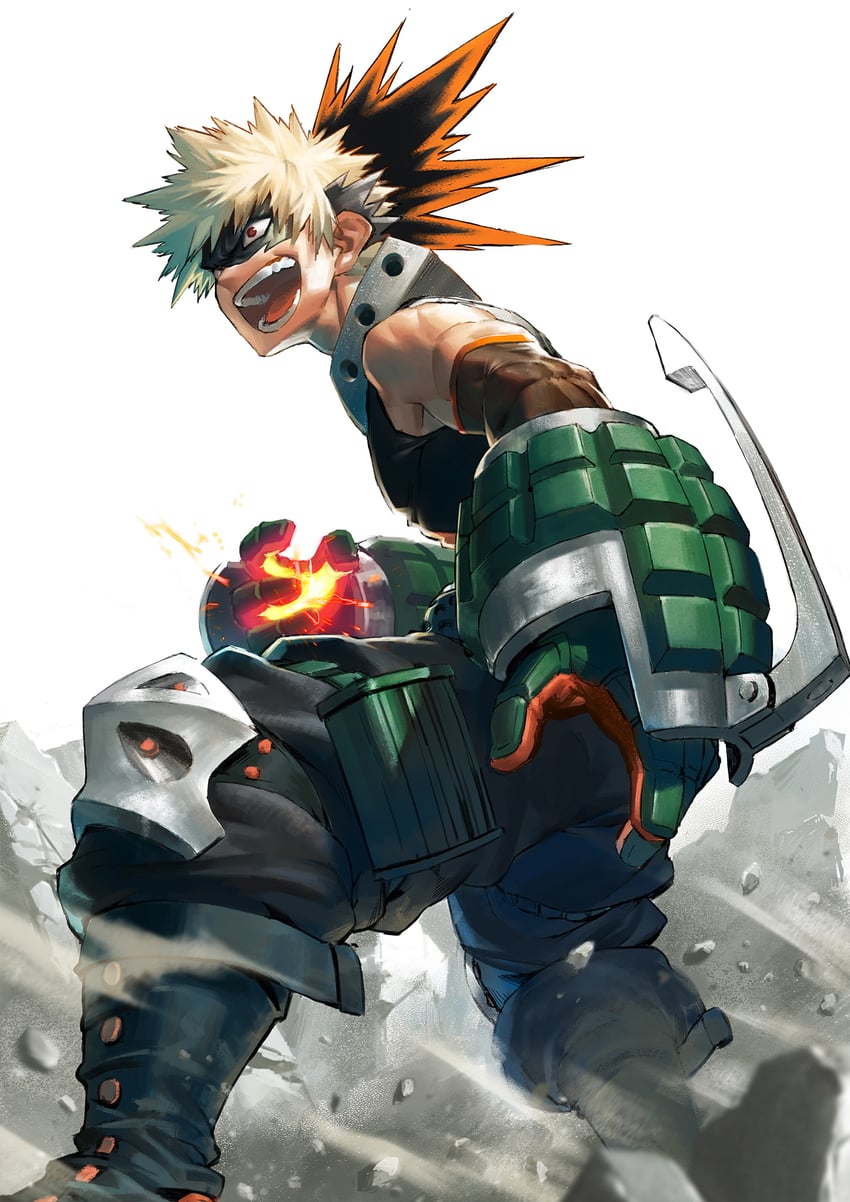 bakugou katsuki (boku no hero academia) drawn by sanwood_mori
