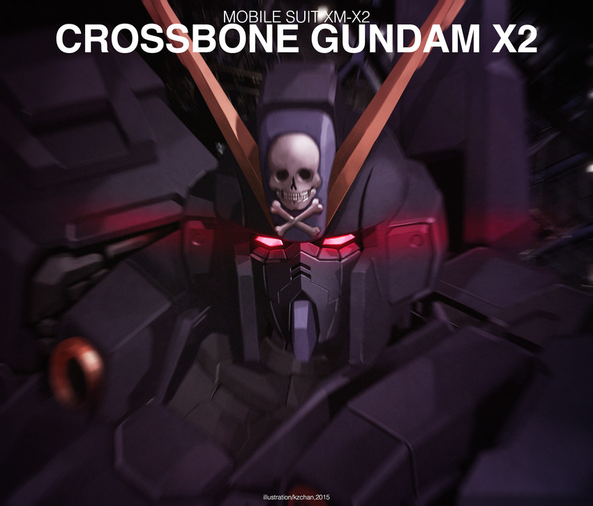 crossbone gundam x-2 (gundam and 1 more) drawn by kzchan