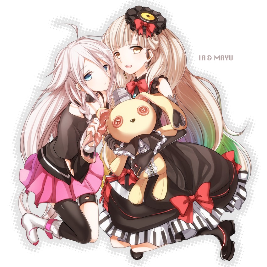 ia, mayu, and usano mimi (vocaloid) drawn by juugonichi_(wheeliex2)