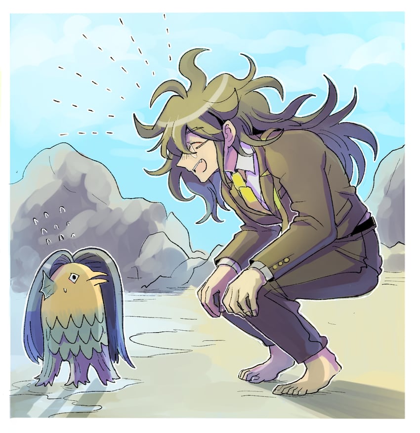 gokuhara gonta (danganronpa and 1 more) drawn by kumakoro_(tetsupag)