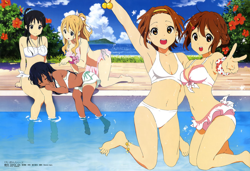 akiyama mio, nakano azusa, hirasawa yui, tainaka ritsu, and kotobuki tsumugi (k-on! and 1 more) drawn by tsunoda_yuuki