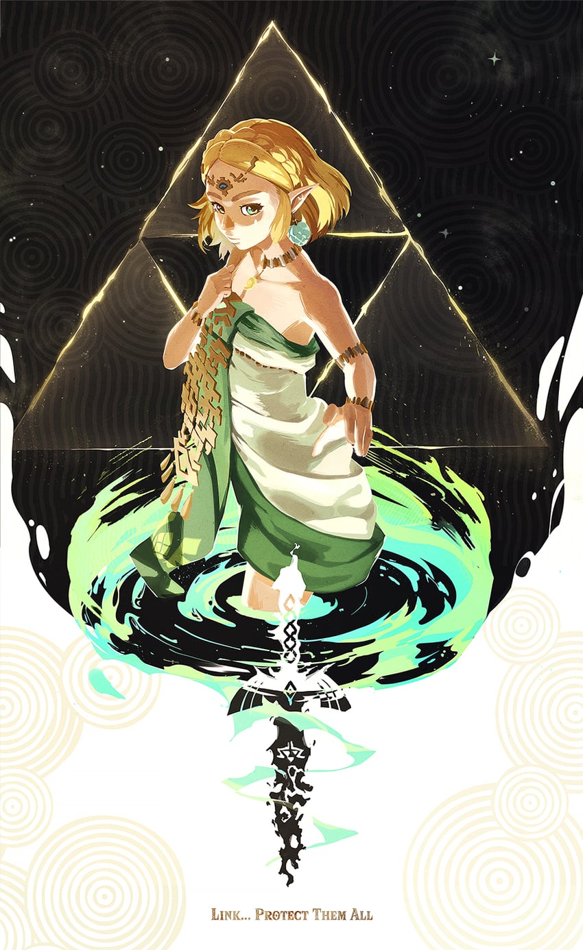 princess zelda (the legend of zelda and 1 more) drawn by hilantix