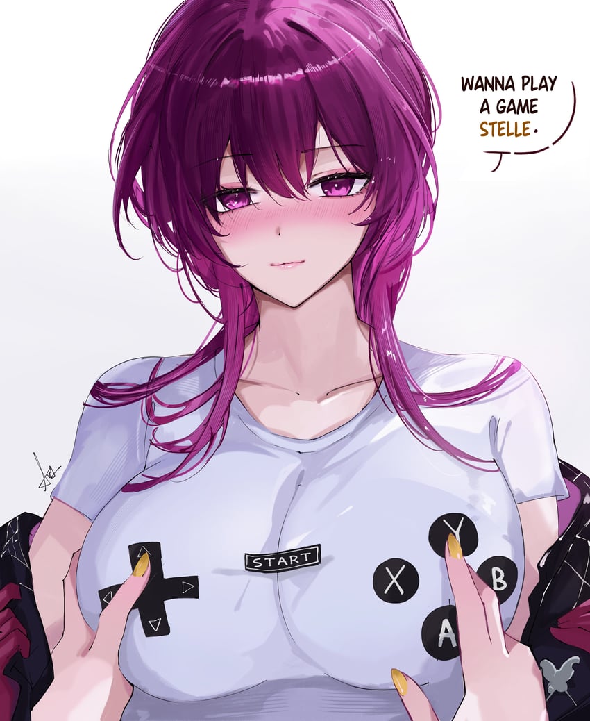 trailblazer, stelle, and kafka (honkai and 1 more) drawn by arnkun