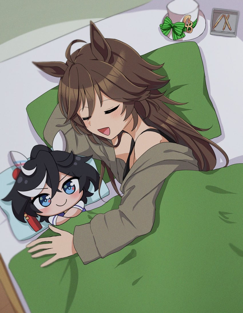 mr. c.b. and katsuragi ace (umamusume) drawn by prtn_(ttnx)