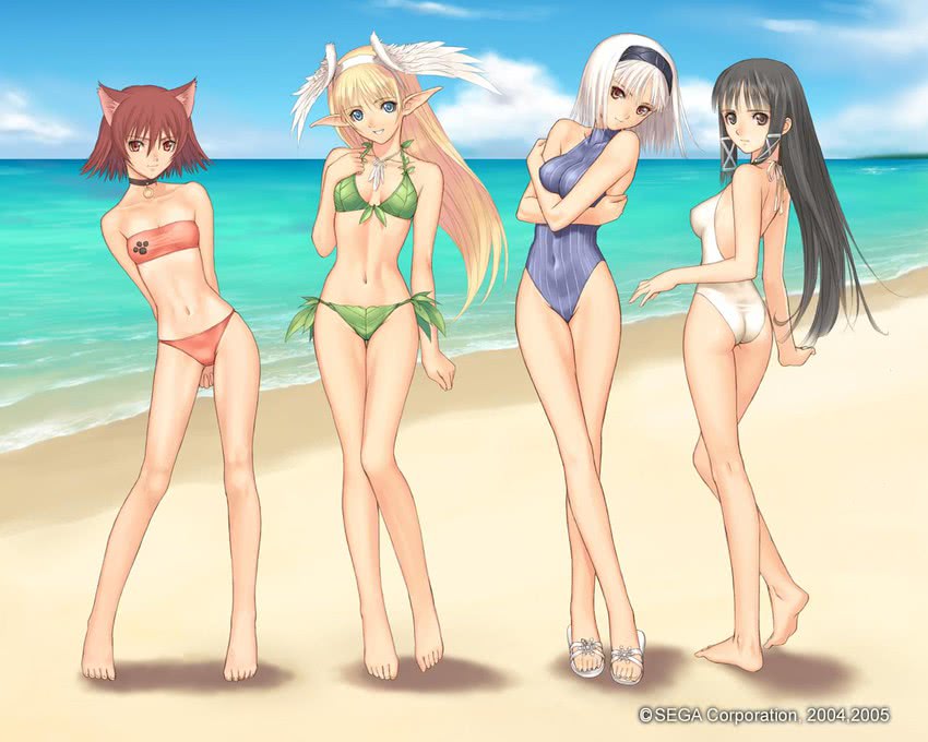 blanc neige, elwing, mao, and ryuuna (shining and 1 more) drawn by tony_taka