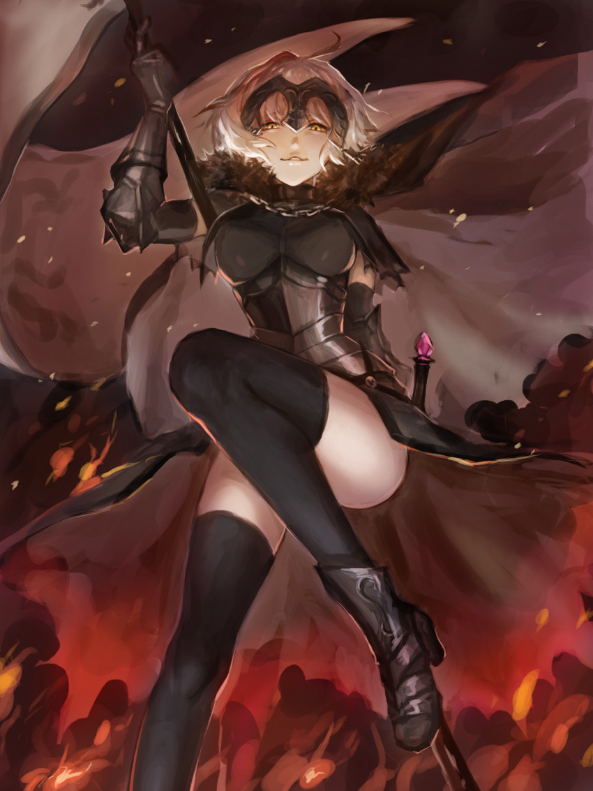jeanne d'arc alter (fate and 1 more) drawn by nima_(niru54)