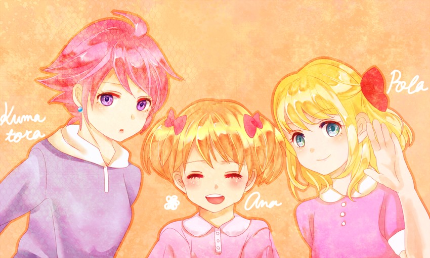 paula, kumatora, and ana (mother and 3 more) drawn by yamabuki_(daiazu)