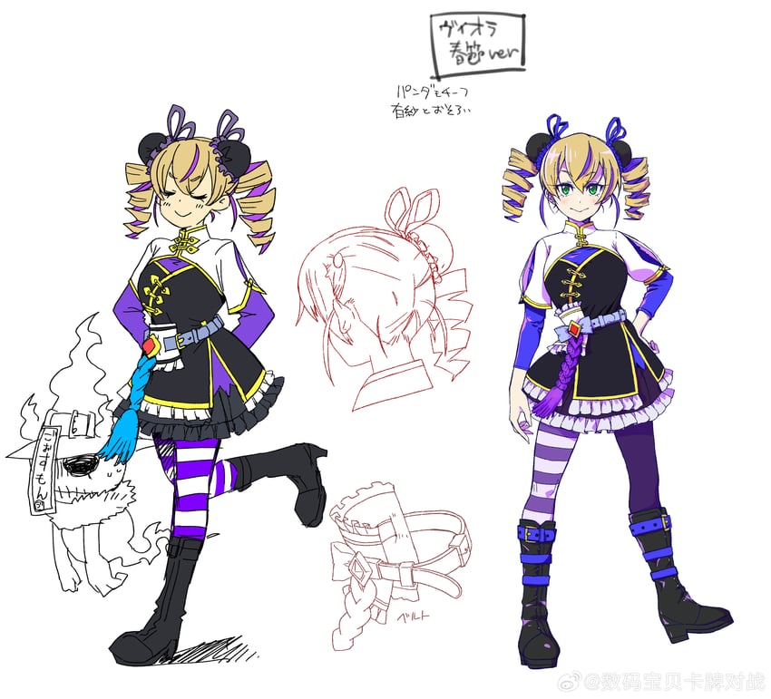 violet inboots and ghostmon (digimon and 2 more)